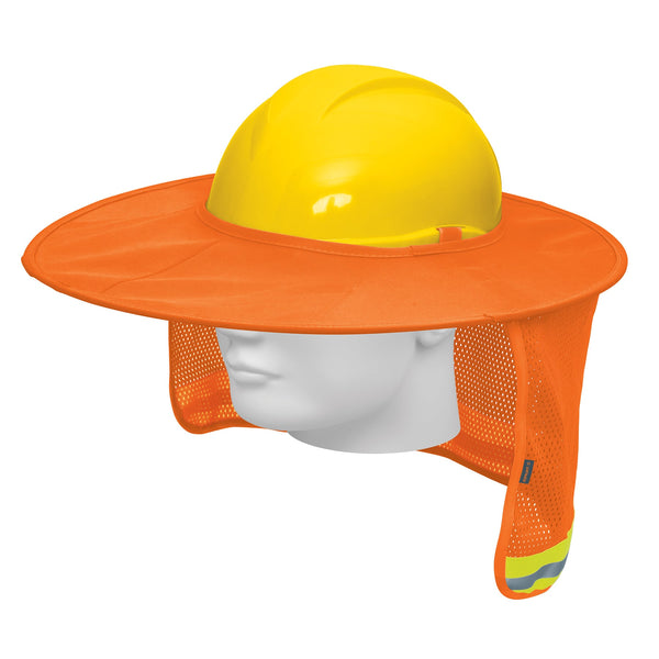 Protector solar plegable para casco Truper, naranja