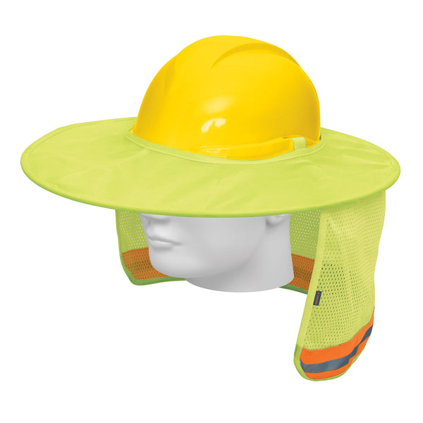 Protector solar plegable para casco Truper, verde