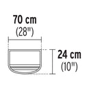 Protector solar plegable para casco Truper, verde