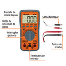 Multimetro profesional Truper con RMS verdadero y auto rango