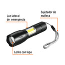 Linterna de 1 LED Truper 270 lm con luz de emergencia, recargable