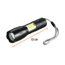 Linterna de 1 LED Truper 270 lm con luz de emergencia, recargable