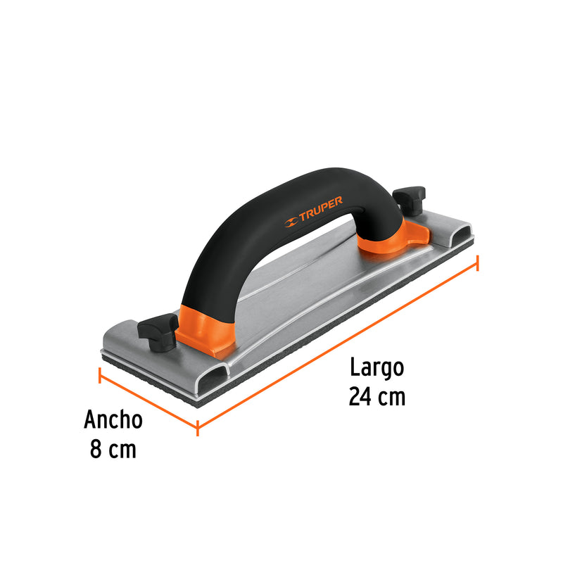 Lijadora manual base de aluminio 8 x 24 cm