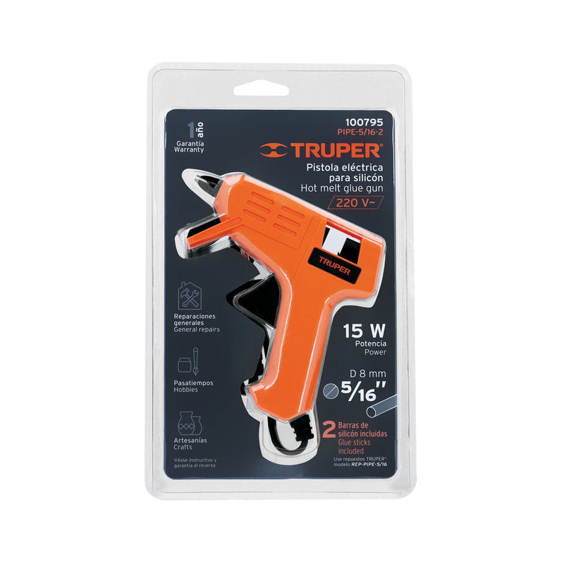 Pistola eléctrica para silicón de 5/16", 220 V