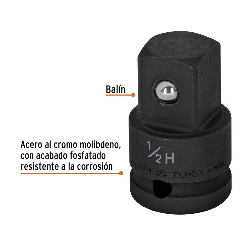 ADAPTADOR DE IMP. 1/2" x 3/4"