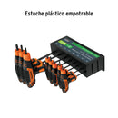Juego de 8 llaves torx extralargas con mango T, Truper