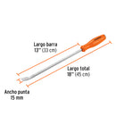 BARRA DE PALANCA DE ACERO DE 18", TRUPER