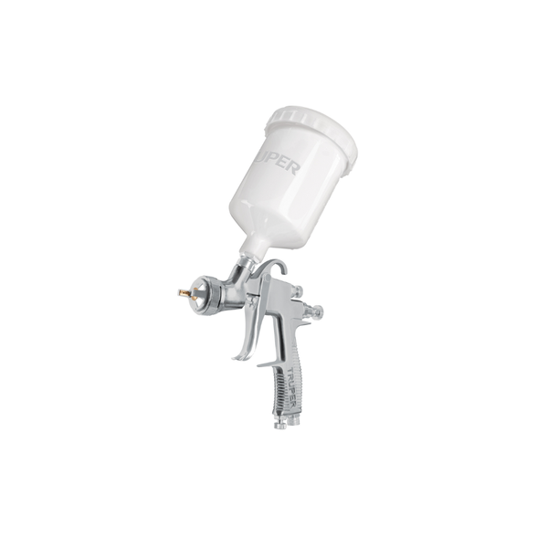 PISTOLA PARA PINTAR GRAVEDAD LVLP VASO PLASTICO, 1.4 MM