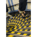 Rollo 5m de cinta antiderrapante ama/negra 50mm con abrasivo