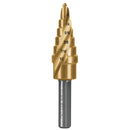 Broca escalonada titanio 6 escalones 3/16" a 1/2", Truper