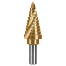 Broca escalonada titanio 11 escalones 1/4" a 7/8", Truper