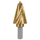 Broca escalonada titanio 12 escalones 7/16" a 1-1/8", Truper