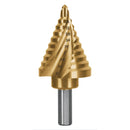 Broca escalonada titanio 10 escalones 1/4" a 1-3/8", Truper