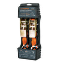 2 sujetadores Truper con matraca, carga máxima 408 kg