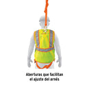 CHALECO SEGURIDAD P/ARNES, VERDE