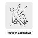 Tarjeta 6 tiras 23cm antiderrapantes, área húmeda