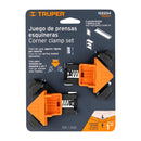 Juego de 2 prensas esquineras de 1", Truper