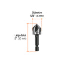 BROCA AVELLANADOR P/MADERA 5/8"