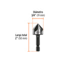 Avellanador HSS cambio rápido 3/4"