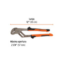 PINZA DE EXTENSION  12 TRUPER