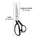 TIJERA 8" P/ SASTRE, TRUPER