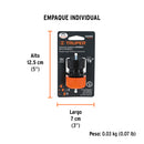 CONECTOR HEMBRA 1/2" DE ABS C/TUERCA DE AJUSTE MANUAL