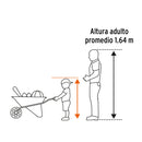 Carretilla para niños, coraza metálica 54 x 40 cm