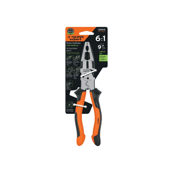 PINZA MULTIUSO P/ ELECTRICISTA 8"  TRUPER EXPERT