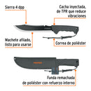 MACHETE DOBLE FILO 10" C/ FUNDA, TRUPER