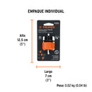CONECTOR MACHO 1/2" DE ABS C/TUERCA DE AJUSTE MANUAL