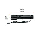 LINTERNA LED RECARG. C/LUZ DE EMERGENCIA 410LM