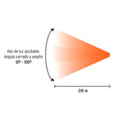 LINTERNA LED RECARG. C/LUZ DE EMERGENCIA 410LM