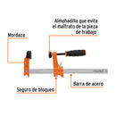 PRENSA CON AJUSTE RAPIDO   8" TIPO F