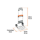 CARRO DE CARGA 170KG PLEGABLE TRUPER