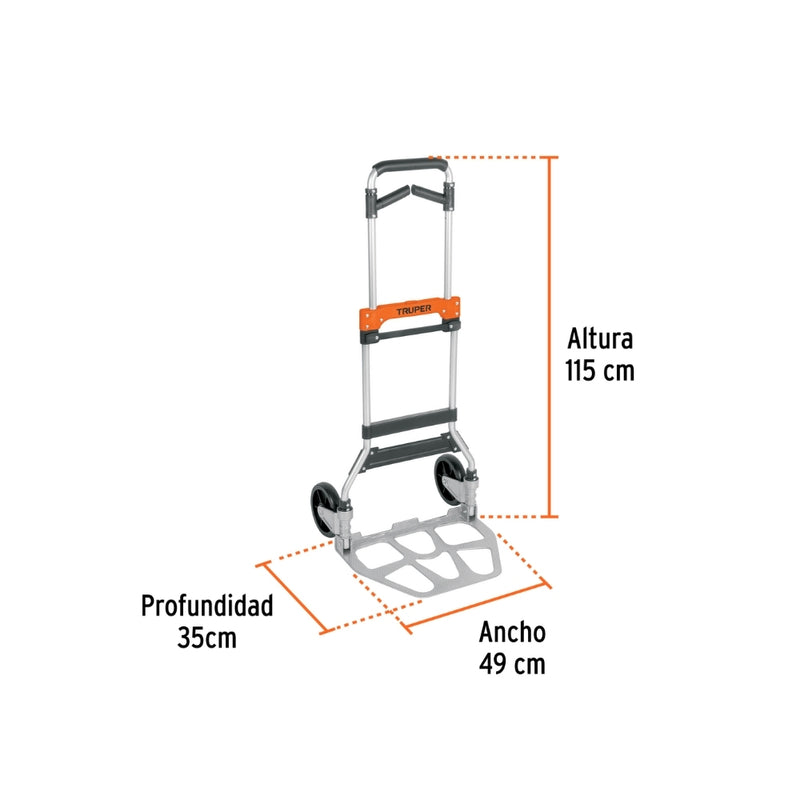 CARRO DE CARGA 170KG PLEGABLE TRUPER