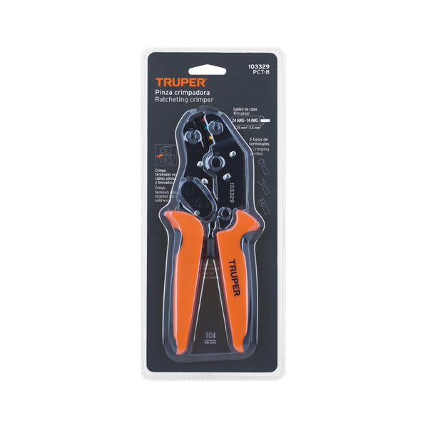 PINZA DE CRIMPADO PARA TERMINALES, TRUPER