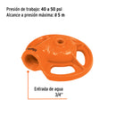 Aspersor metálico Truper, Tipo Sapo