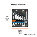 JGO.  LL. COMB.  7PZAS C/ MATRACA FLEXIBLE