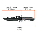 CUCHILLO TACTICO PARA CAMPISMO 7"