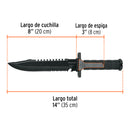 CUCHILLO TACTICO DE MONTE 8"