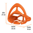 Portamanguera de plástico Truper, color naranja