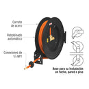 Manguera de hule para compresor Truper 15 m x 3/8", carrete retráctil