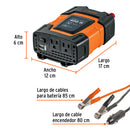 Inversor de corriente Truper 400 W Plástico ABS