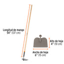 Azada Truper Nro. 6 para Jardín, mango 54"  (137 cm)