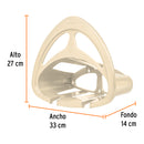 Portamanguera de plástico beige, Truper