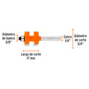 Juego de 2  brocas para router, 3/4", Truper