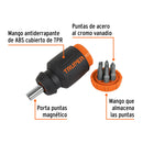 Desarmador tipo trompo con 7 puntas