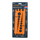 Regleta medidora de tuercas y tornillos Truper, 22 cm