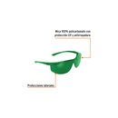 LENTES DE SEGURIDAD VERDE, TRUPER ULTRALITE