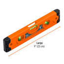 Nivel torpedo magnético de 9" con cuerpo de ABS